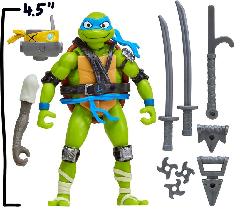 Tartarugas Ninja Filme - Figura com Acessórios - Leonardo