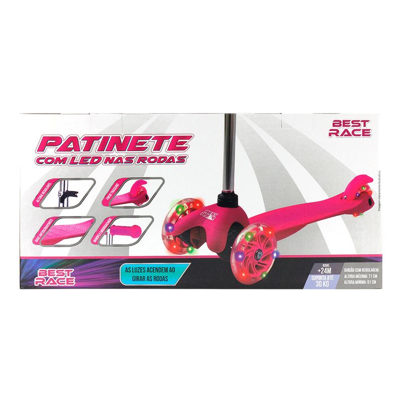 Patinete-com-Led---Best-Race---3-Rodas---Girl---Sortido---Bbr-Toys-5