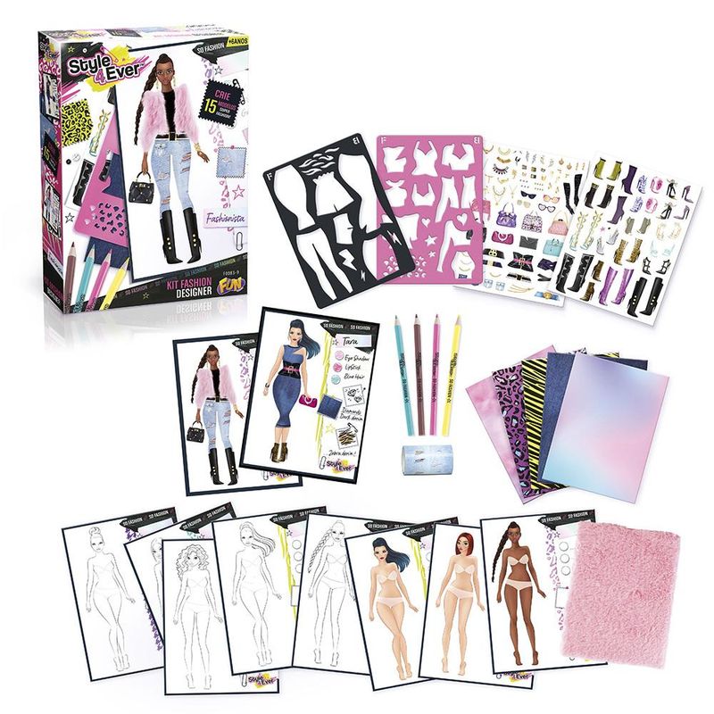 Conjunto-de-Artes---Style-4-Ever---Designer-Fashionista---Sortido---Fun-4