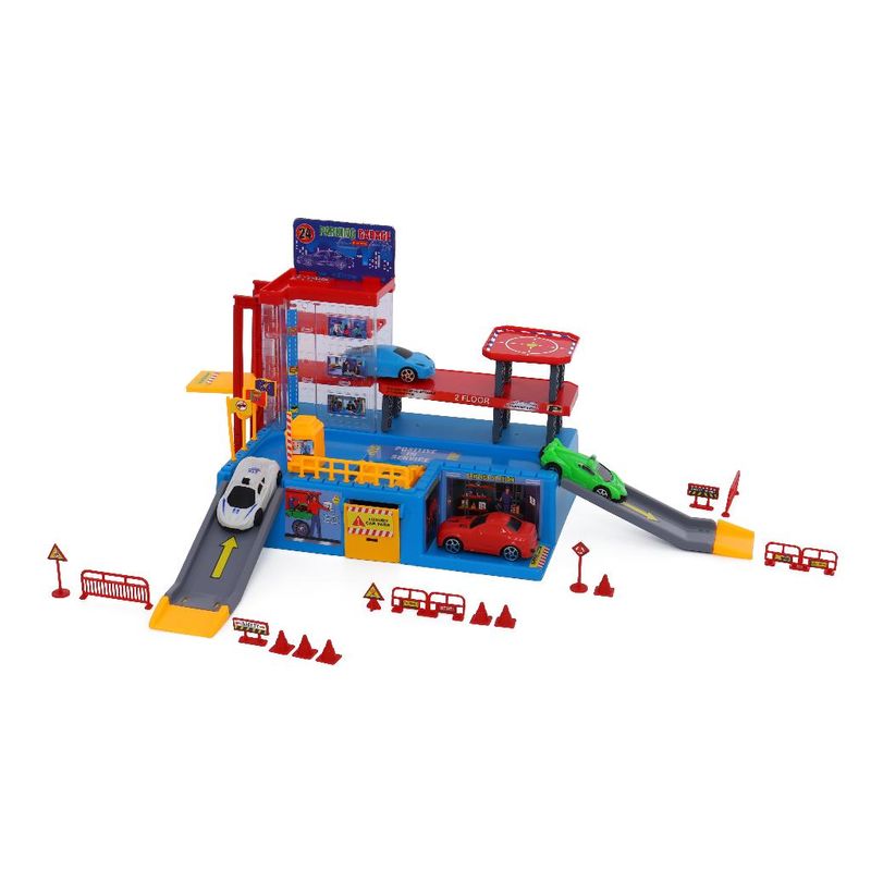 Mini-Veiculos-e-Acessorios---Posto-Implacavel---Pista-com-Carrinhos-Sortidos---FanFun--1