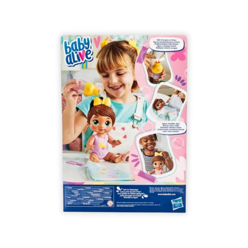 BABY ALIVE BEBE SHAMPOO MORENA F9120 (F9120) - HASBRO - Ri Happy
