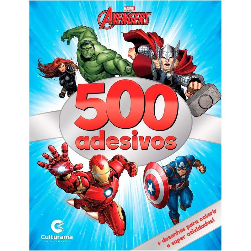 Livro-de-Adesivos---Disney---Marvel---Vingadores---500-Adesivos---Culturama