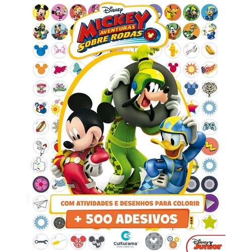 Livro de Adesivos - Disney - Mickey Mouse - 500 Adesivos - Culturama