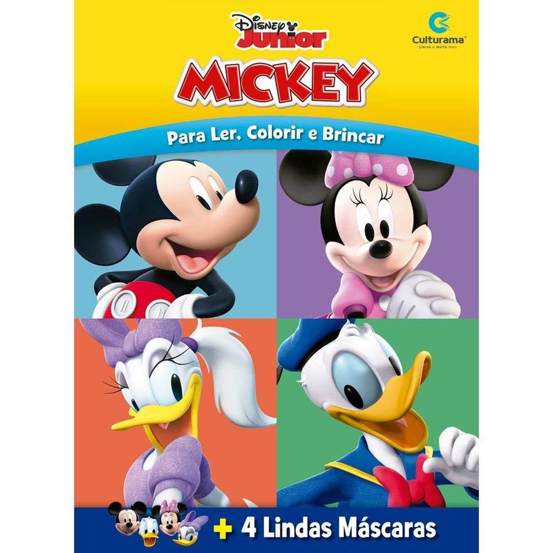 Livro-Infantil---Disney---Mickey-Mouse---Mascaras-Divertidas---Culturama