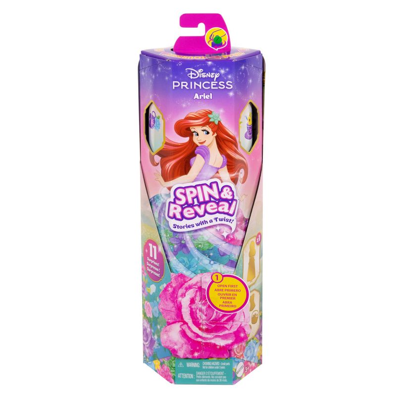 Boneca-Articulada---Disney---Pequena-Sereia---Ariel-Spin-And-Reveal-Flores---Mattel-3