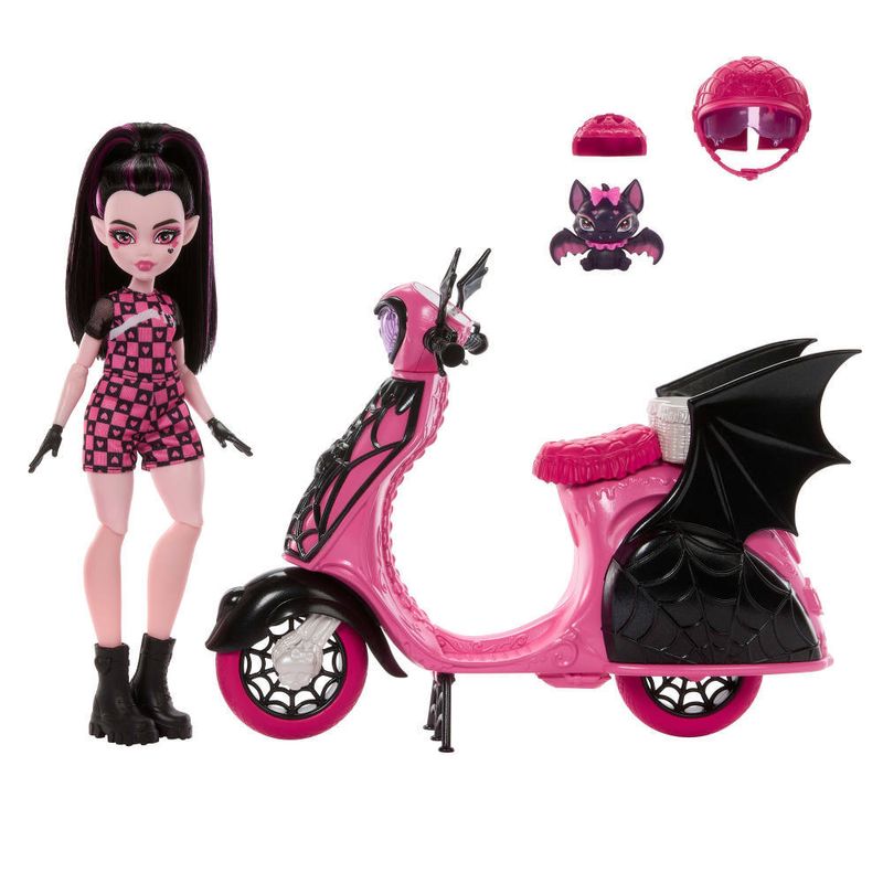 Boneca---Monster-High---Draculaura-Com-Scooter---Mattel-0
