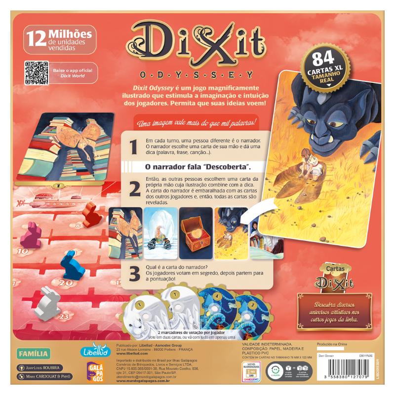 Jogo-De-Tabuleiro---Dixit-Odyssey---84-Cartas---3-A-12-Jogadores---Galapagos-2