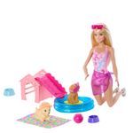 Boneca---Barbie---Festa-Na-Piscina-Com-Cachorrinhos---Mattel-0