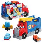 Blocos-De-Montar---Fisher-Price----Mega-Bloks---Caminhao-De-Corridas---19-Pecas---2
