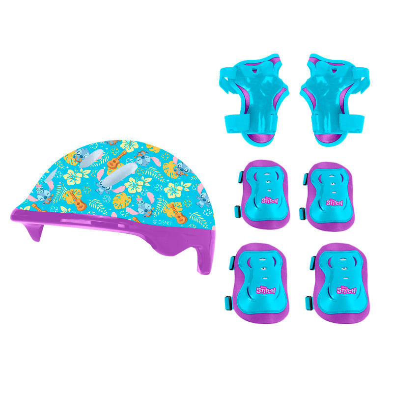Conjunto-De-Patins-Com-Protecao---Disney---Stitch---Inline-E-Triline---BbrToys-1