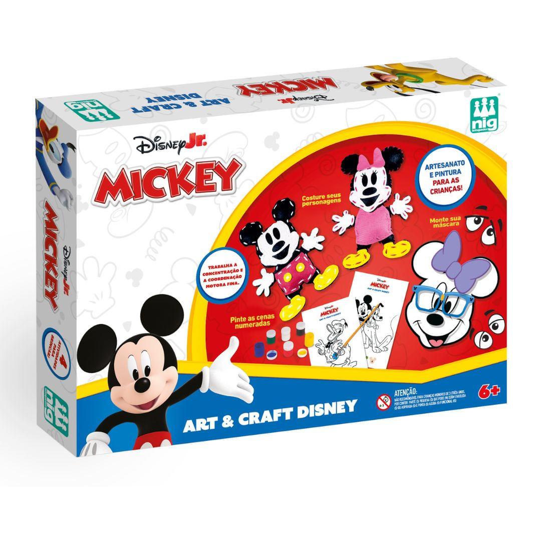 Brinquedo Educativo Art & Craft Michey Disney - Nig - Ri Happy