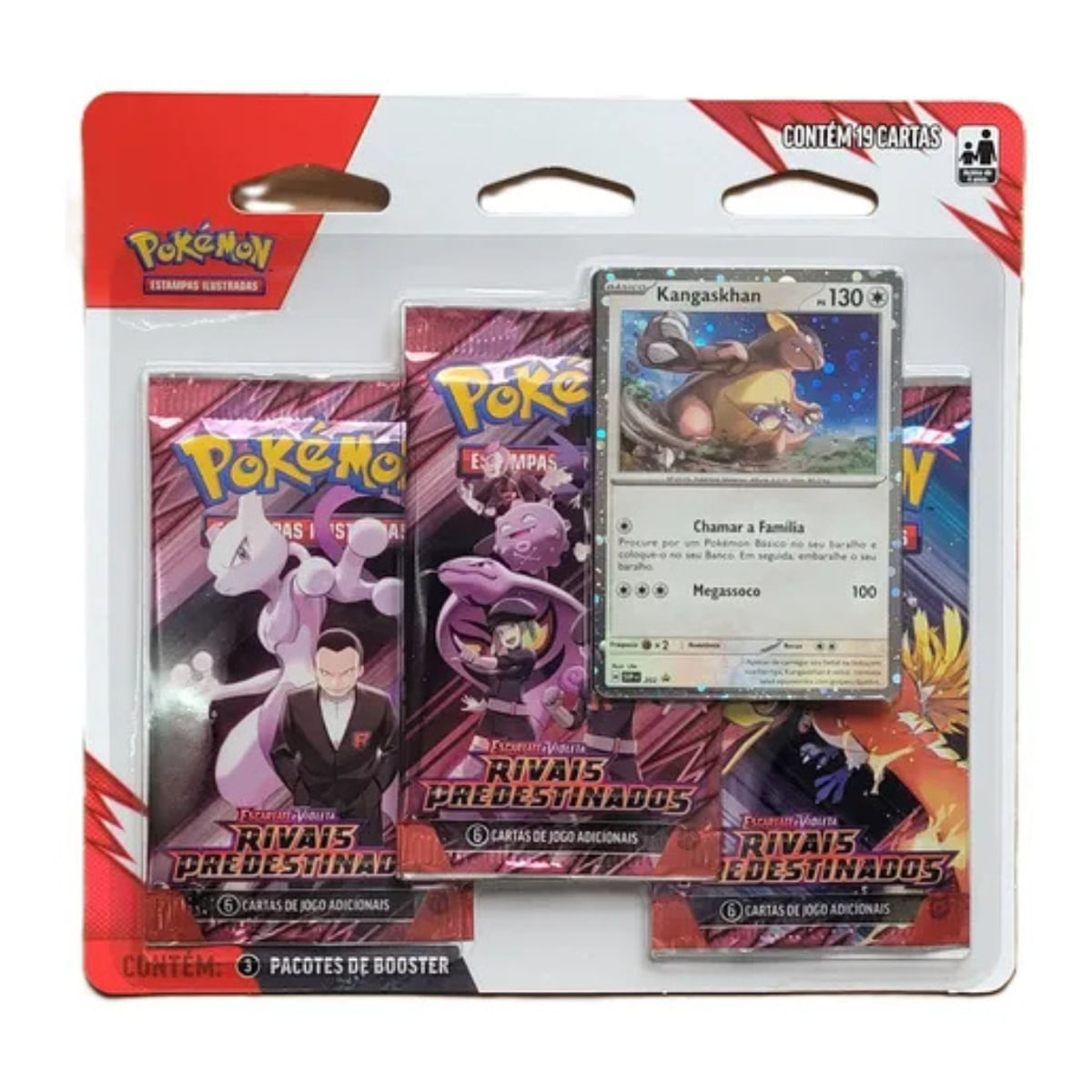 Pokémon Blister Triplo Kangaskhan Rivais Predestinados Ev10 - Ri Happy