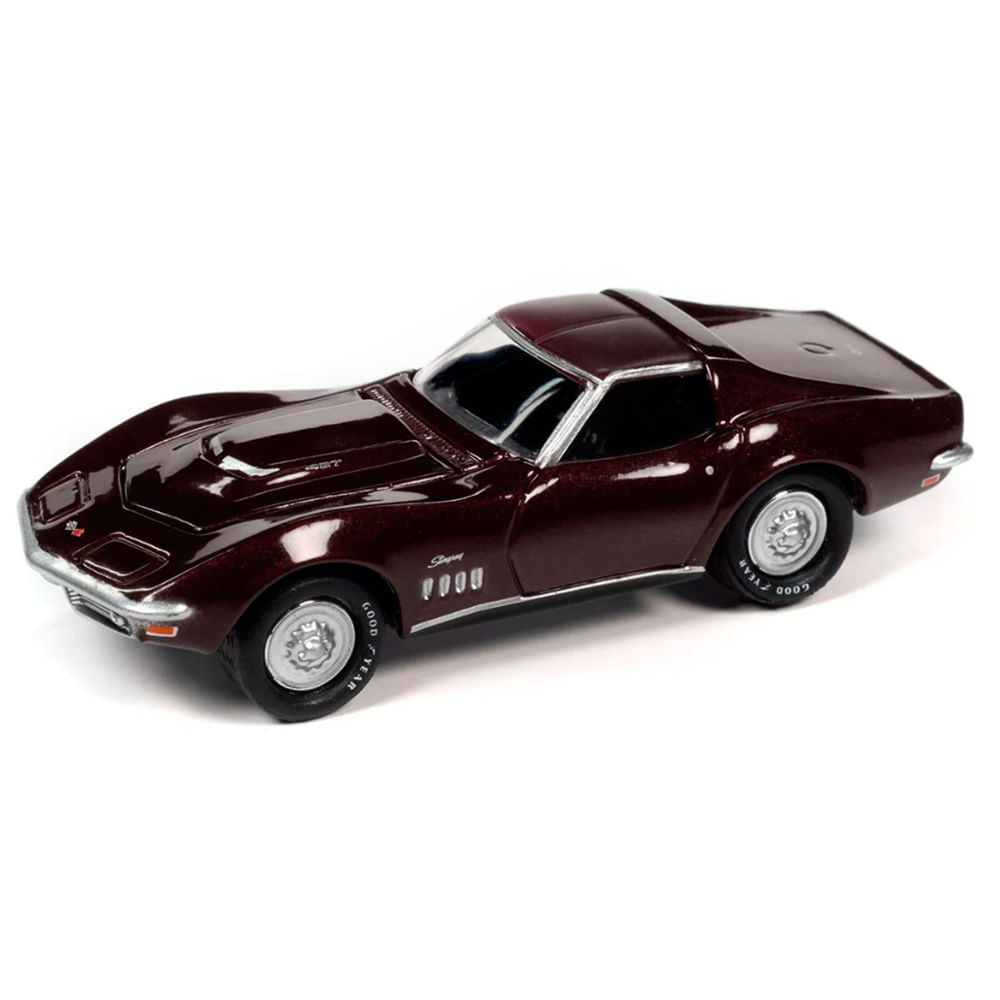Miniatura Carro 69 Chevy Corvette 427 1:64 Johnny Lightning - Ri Happy