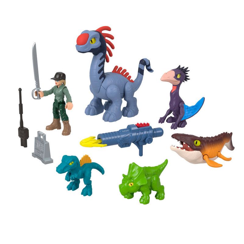 Figura-De-Acao---Imaginext---Jurassic-World---Rebirth---Pacote-De-Dinos---Fisher-Price-5
