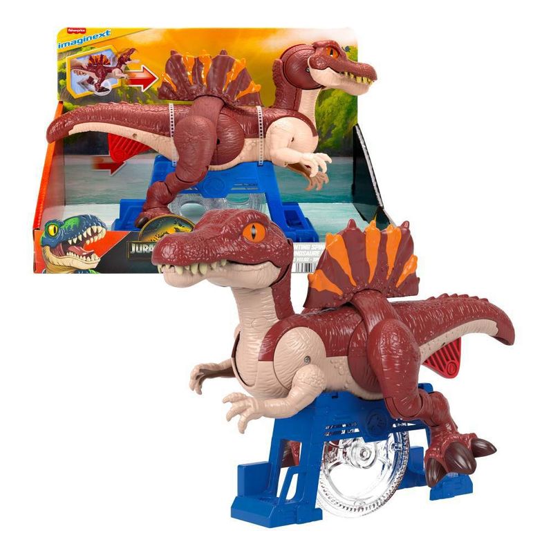 Figura-De-Acao---Imaginext---Jurassic-World---Rebirth---Spinosaurus-Corredor---Fisher-Price-0