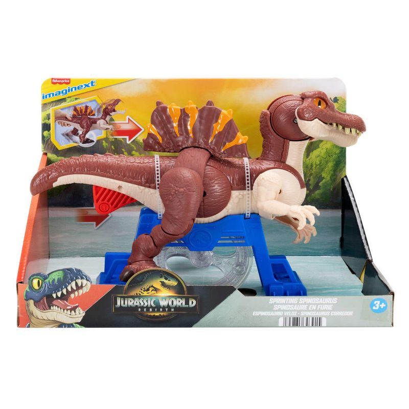 Figura-De-Acao---Imaginext---Jurassic-World---Rebirth---Spinosaurus-Corredor---Fisher-Price-6