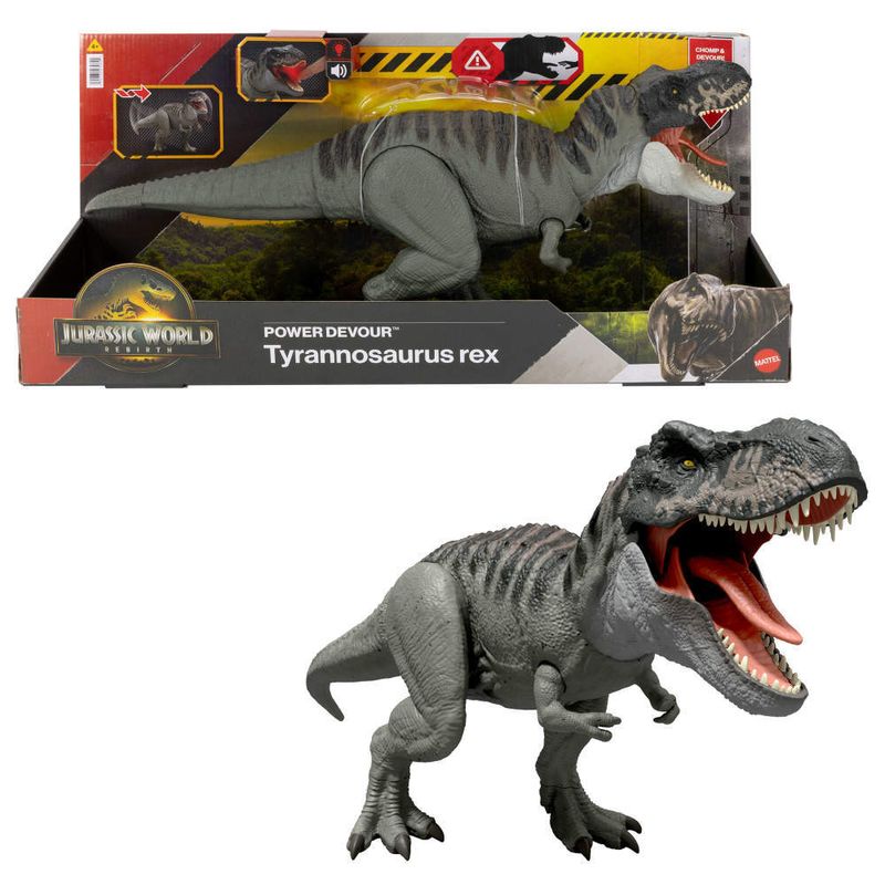 Figura-De-Acao---Jurassic-World---Rebirth---T-Rex---Mordida-Destruidora---Mattel-0