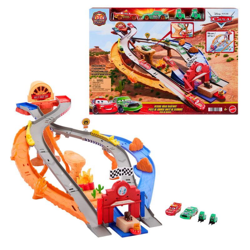 Carros-Da-Disney-Pixar---Pista-De-Brinquedo-Corrida-E-Resgate---Disney---Mattel-1
