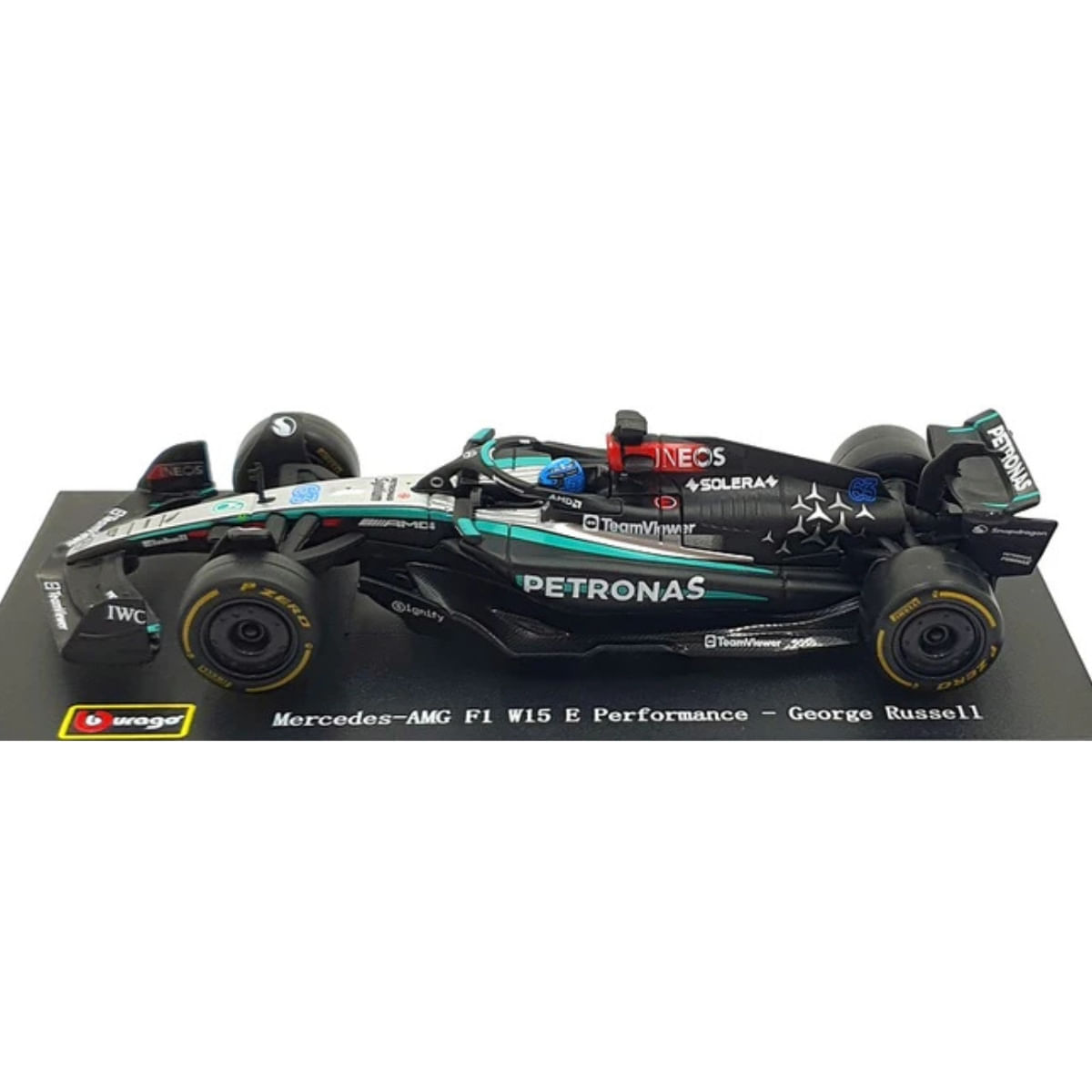 Miniatura Mercedes-AMG F1 W15 E Performance 2024 63 Russell 1/43