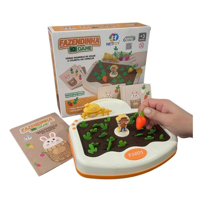 Jogo De Desafio Iq Fazenda - Nettoy - PBKIDS Brinquedos