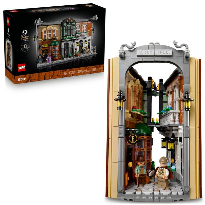 LEGO---Icons---Sherlock-Holmes--Aparador-de-Livros---10351-0