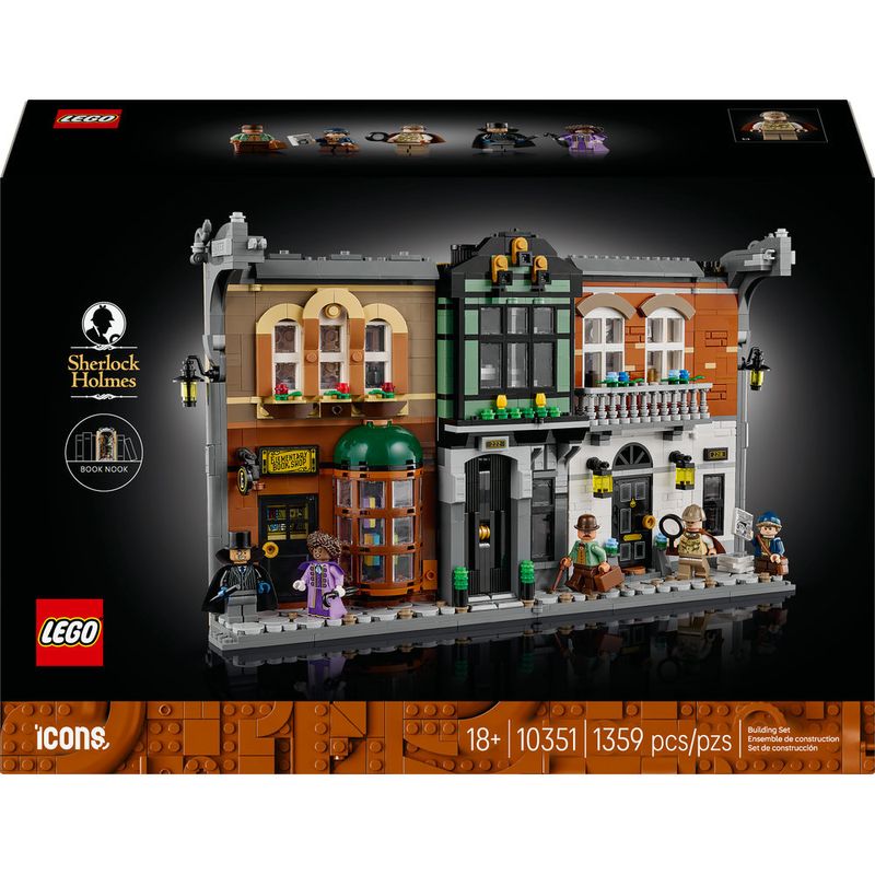 LEGO---Icons---Sherlock-Holmes--Aparador-de-Livros---10351-1