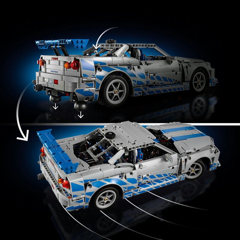 LEGO---Technic---Carro-Nissan-Skyline-GT-R--R34--De-2-Fast-2-Furious---42210-10