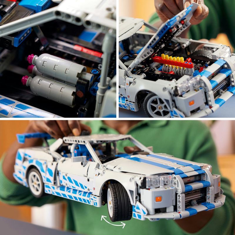 LEGO---Technic---Carro-Nissan-Skyline-GT-R--R34--De-2-Fast-2-Furious---42210-11