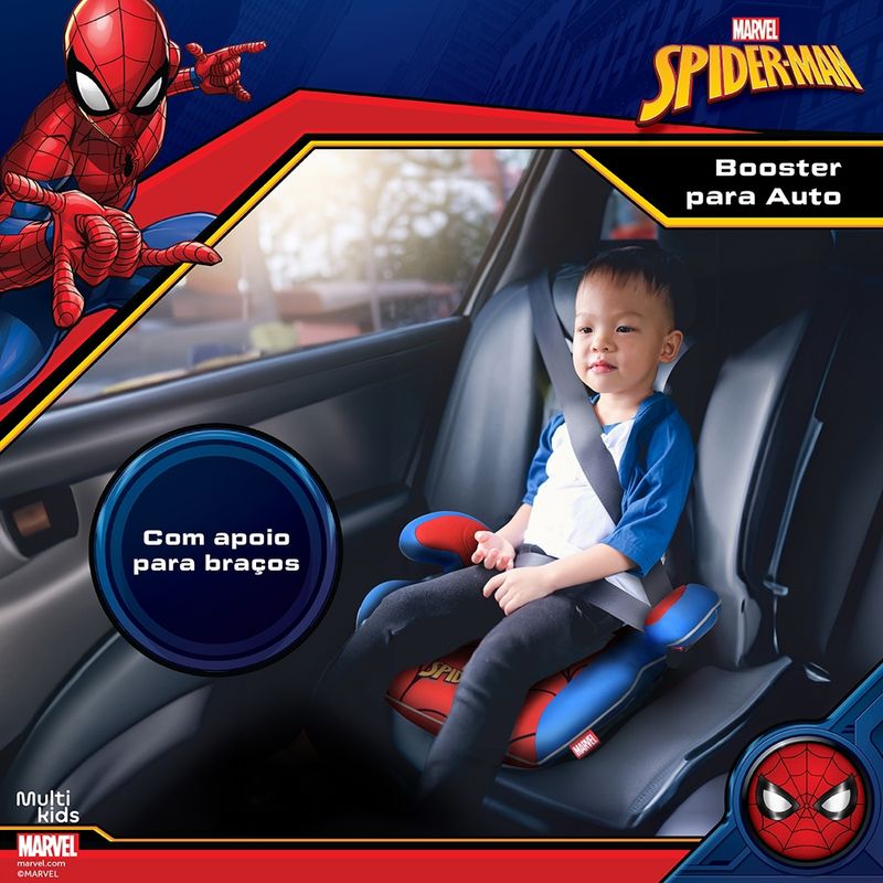 Assento-De-Carro-Booster---Marvel----Multikids---Homem-Aranha---Vermelho---15-36-Kg--8
