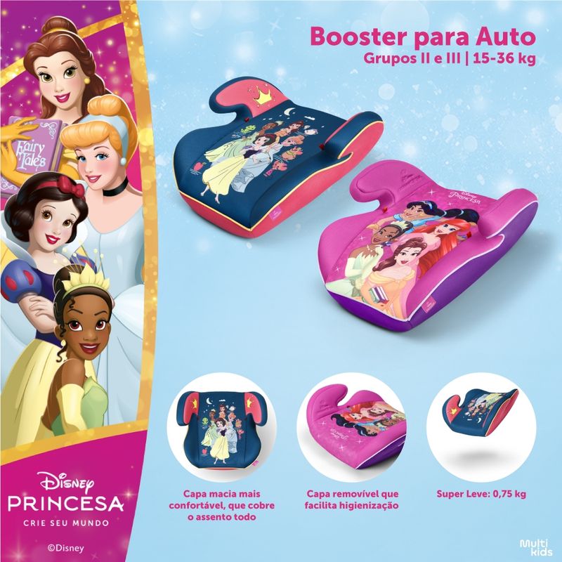 Assento-De-Carro-Booster---Disney---Multikids---Princesas---Rosa---15-36-Kg--10