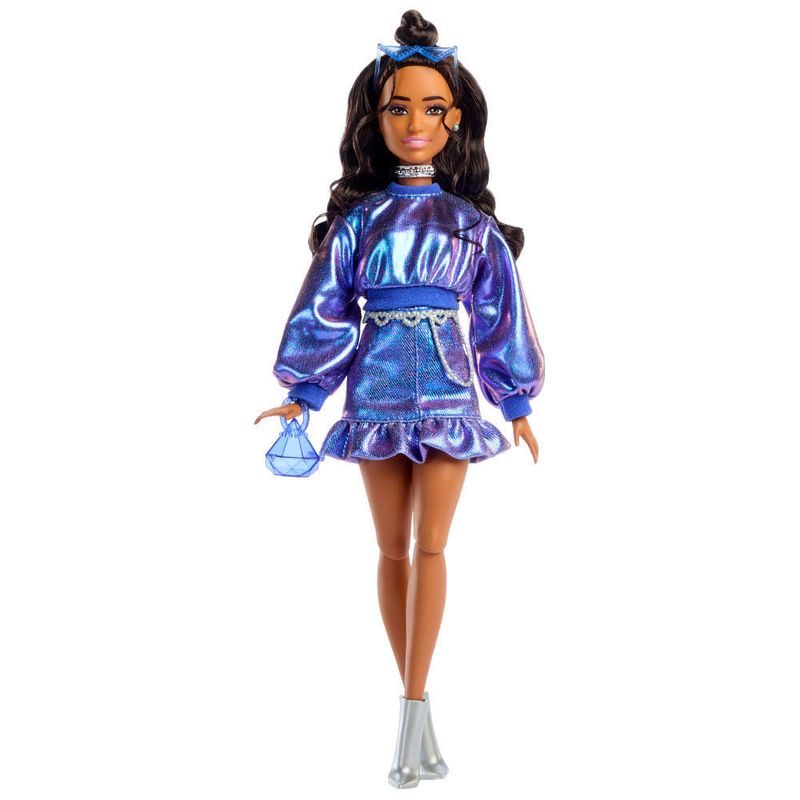 Boneca---Barbie---Deluxe---Cabelo-Castanho---Conjunto-Azul-Metalico---Mattel-0