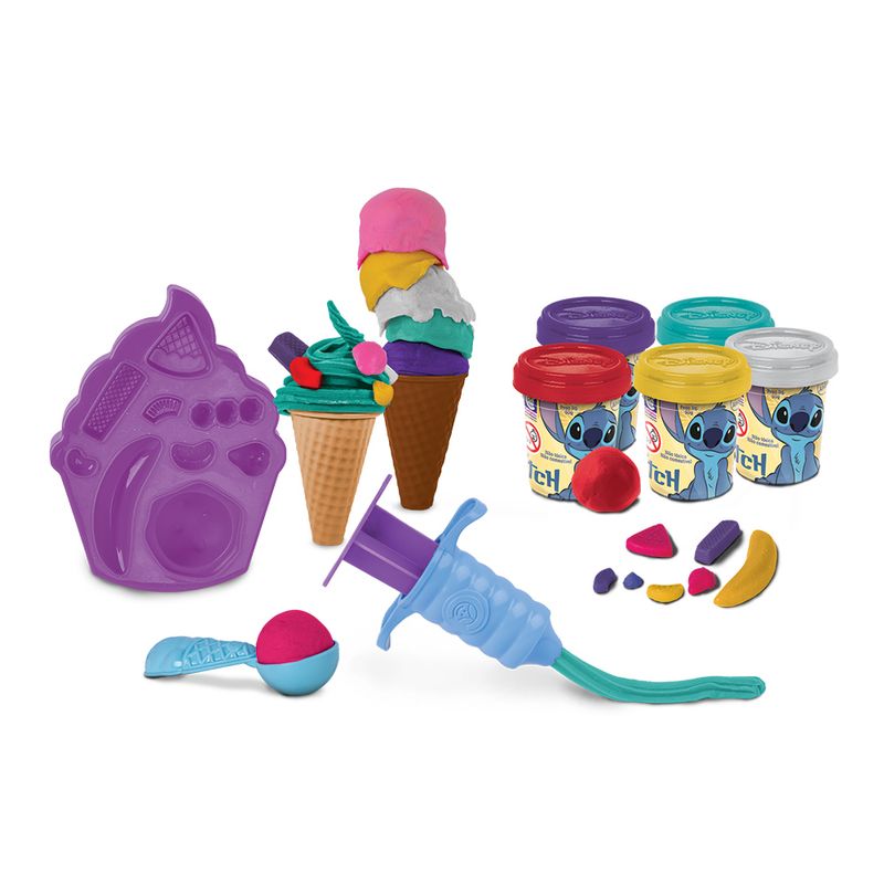 Conjunto-Massa-De-Modelar---Disney---Stitch---Sorveteria---Cotiplas-0