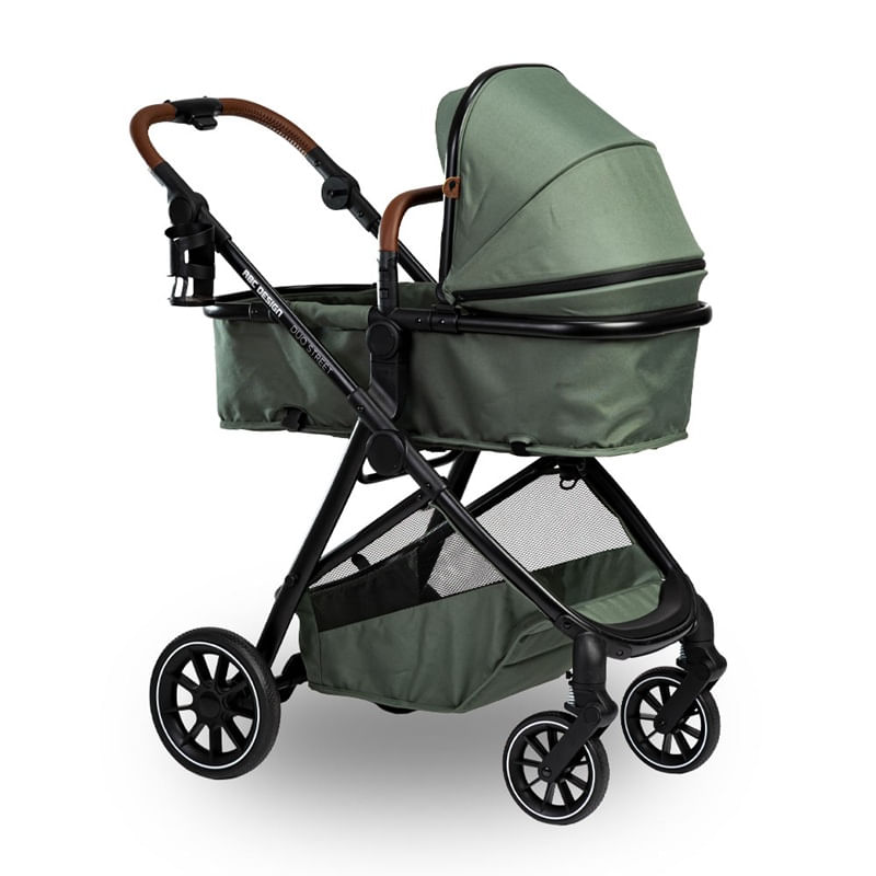CARRINHO TRIO STREET PISTACHE COM BEBE CONFORTO E BASE ISOFIX - ABC DESIGN
