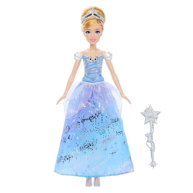 Boneca---Disney---Princesas---Cinderela---Vestido-Com-Luzes---Mattel-0
