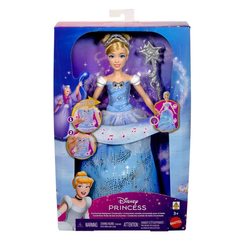 Boneca---Disney---Princesas---Cinderela---Vestido-Com-Luzes---Mattel-7