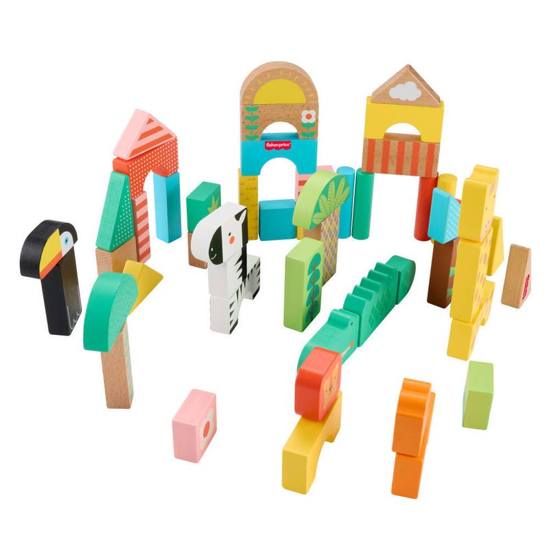 Brinquedo-Educativo---Animaizinhos-Da-Selva-De-Madeira---Fisher-Price-2