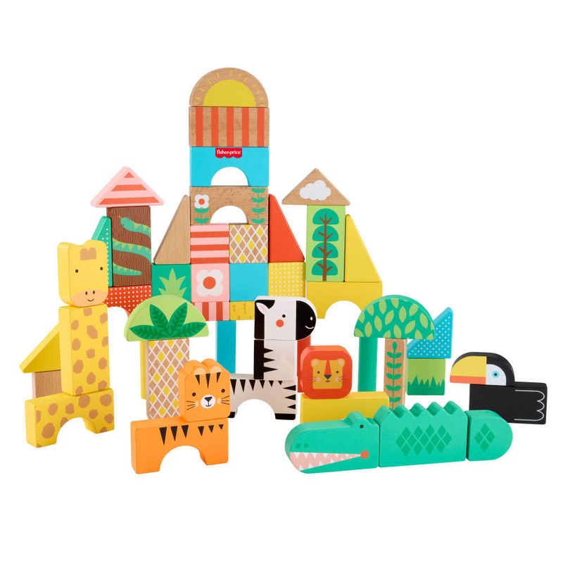 Brinquedo-Educativo---Animaizinhos-Da-Selva-De-Madeira---Fisher-Price-3