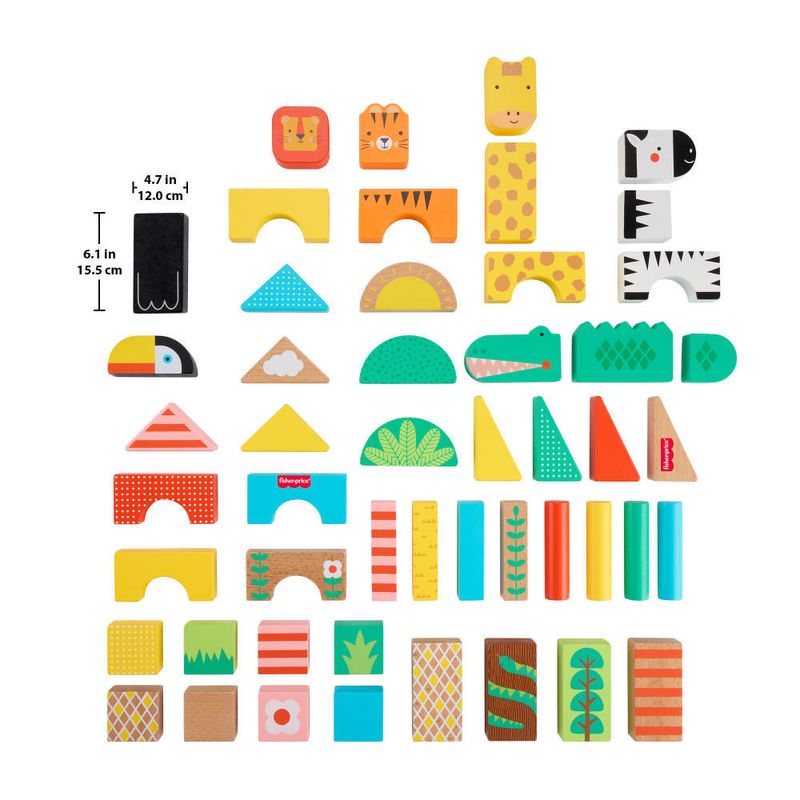 Brinquedo-Educativo---Animaizinhos-Da-Selva-De-Madeira---Fisher-Price-4