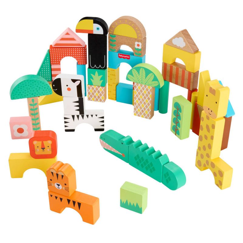 Brinquedo-Educativo---Animaizinhos-Da-Selva-De-Madeira---Fisher-Price-5