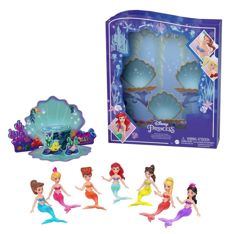 Bonecas-C-Acessorios---Disney---Princesa-Ariel---Historias-Classicas-Da-Ariel-E-Suas-Irmas---Mattel-2