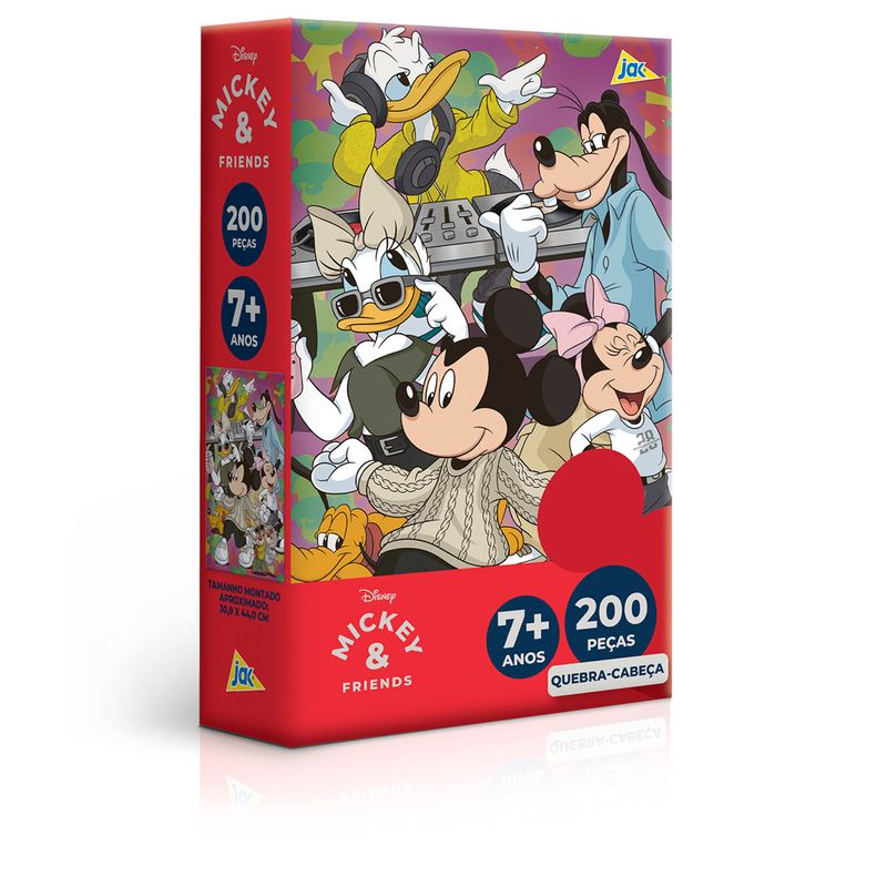 Quebra-Cabeca---Disney---Mickey---200-Pecas---Toyster-0