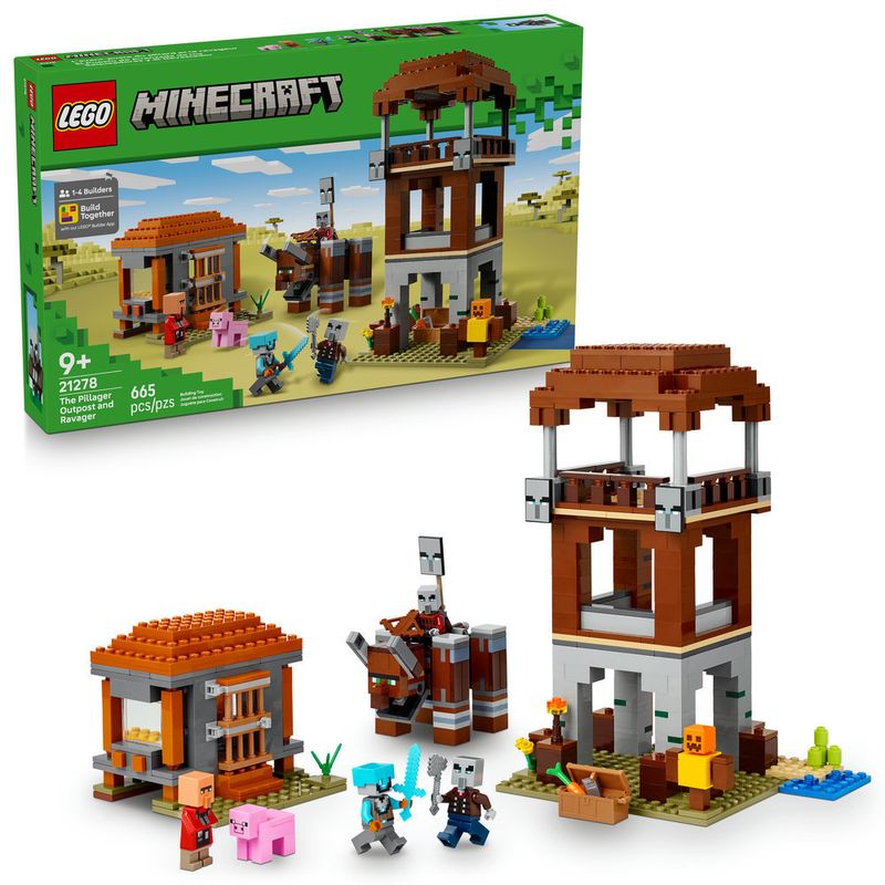 LEGO---Minecraft---O-Posto-Avancado-do-Saqueador-e-Devastador---21278-0