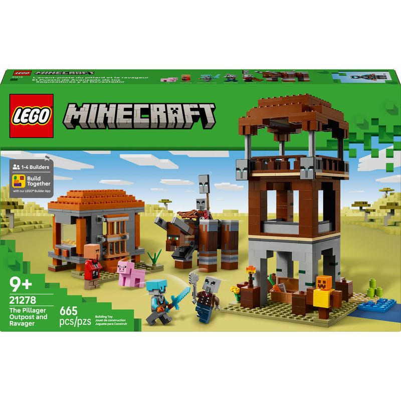 LEGO---Minecraft---O-Posto-Avancado-do-Saqueador-e-Devastador---21278-1