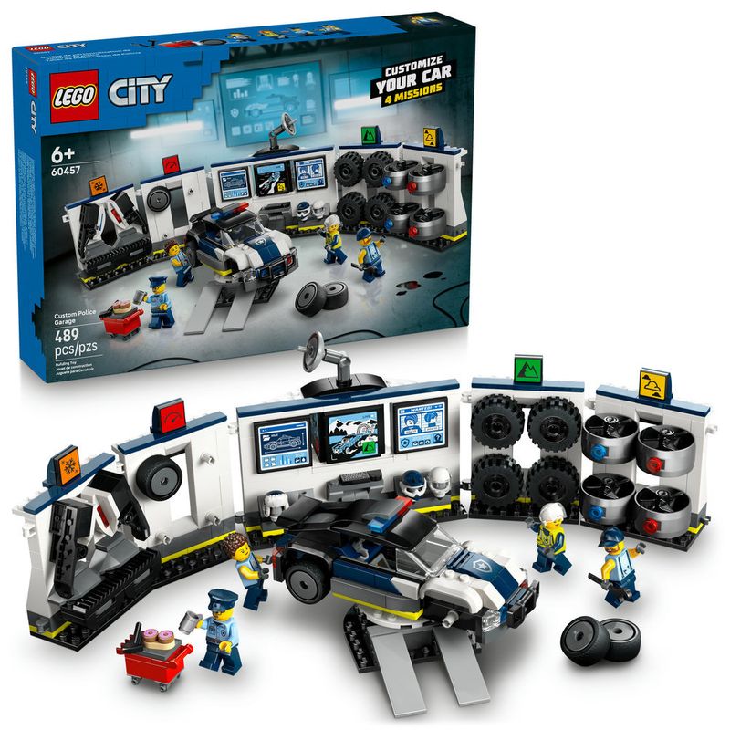 LEGO---City-Police---Garagem-Personalizada-Para-Carros-Da-Policia---60457-0