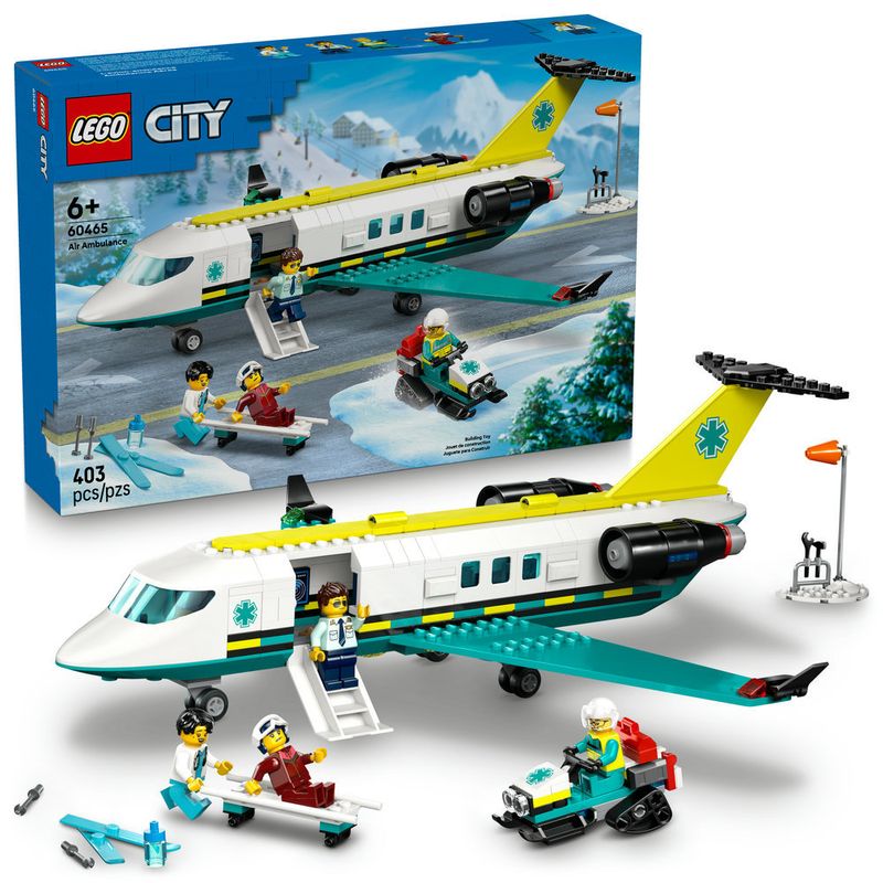 LEGO---City-Big-Vehicles---Ambulancia-Aerea-para-Emergencias---60465-0