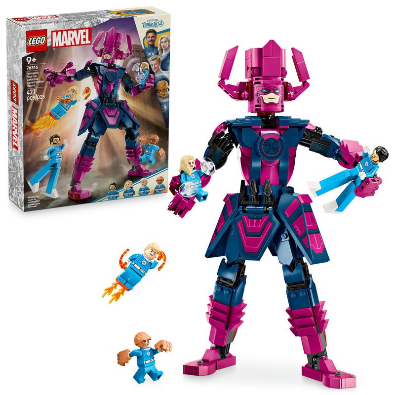 LEGO---Super-Heroes-Marvel---Quarteto-Fantastico-vs-Figura-de-Construcao-de-Galactus---76316-0