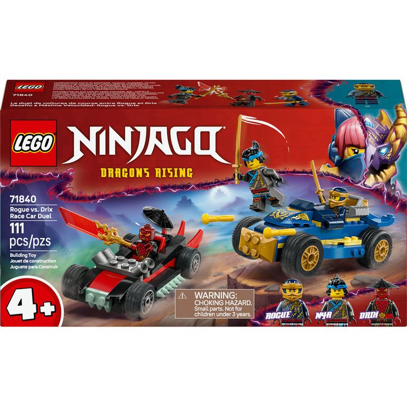 LEGO---Ninjago---Duelo-De-Carros-De-Corrida-De-Rogue-Vs-Drix---71840-1