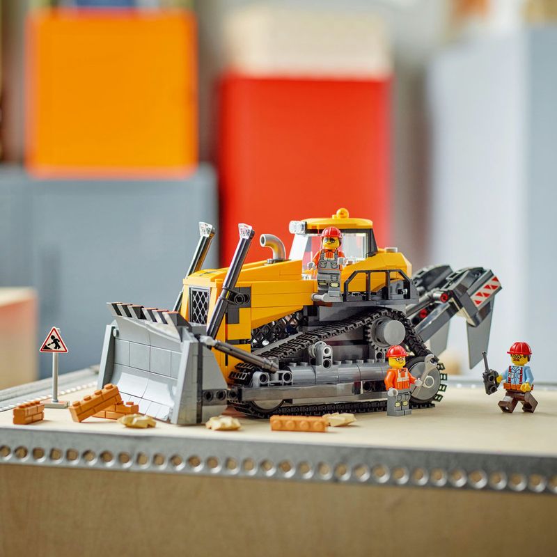 LEGO---City-Big-Vehicles---Trator-De-Esteira-Amarelo---60466-4