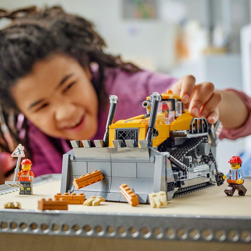LEGO---City-Big-Vehicles---Trator-De-Esteira-Amarelo---60466-5
