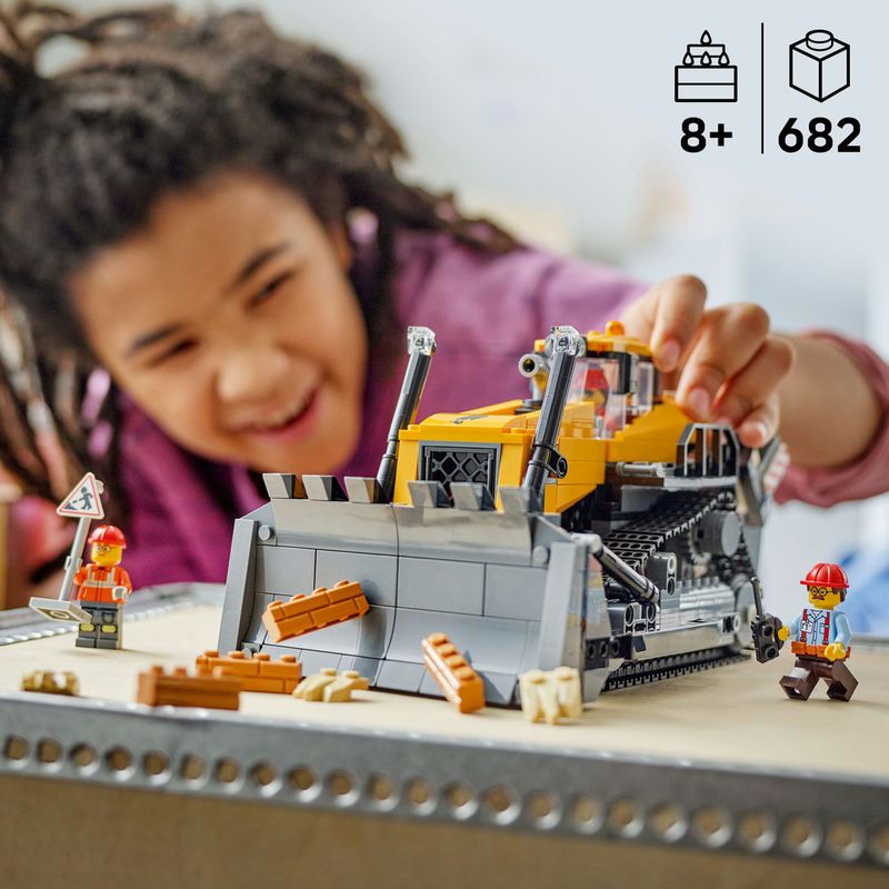 LEGO---City-Big-Vehicles---Trator-De-Esteira-Amarelo---60466-7